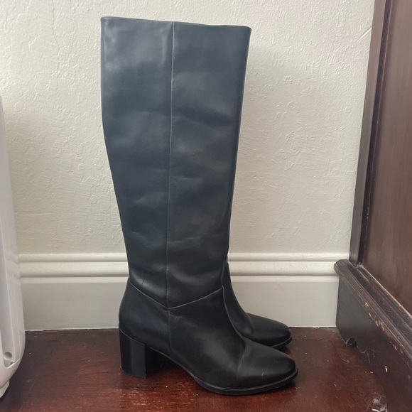 Black leather Seychelles knee high boots size 9.5 / 9 1/2 - Picture 3 of 3